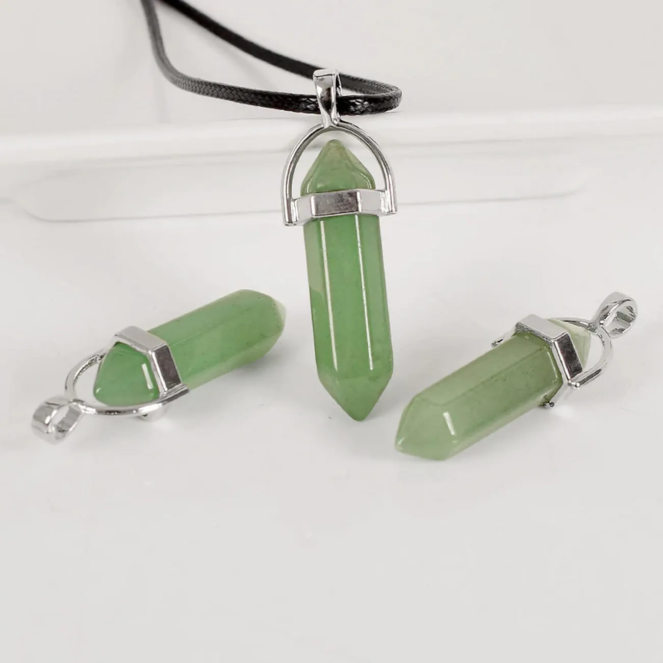 Collar Cuarzo Jade  + Estuche