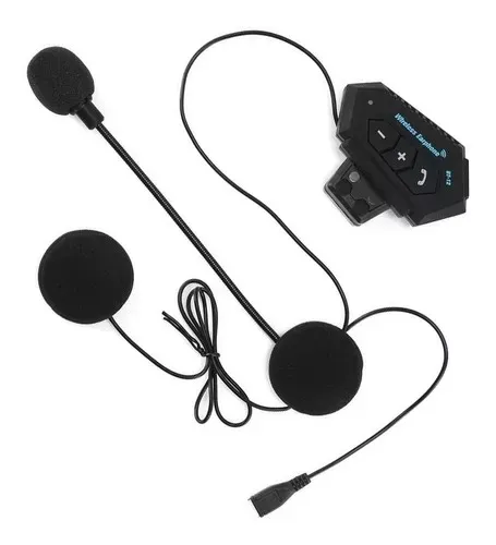 Intercomunicador BT12 Para Moto Auriculares Casco Bluetooth