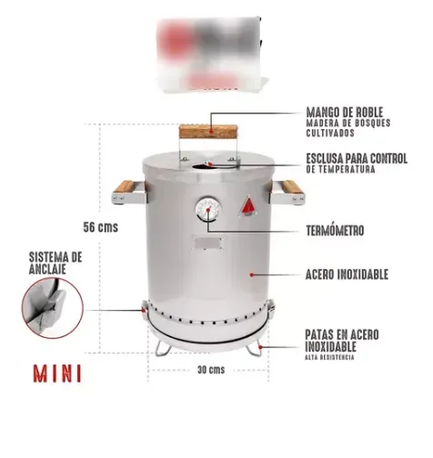 Asador Ahumador Barril Mini Envio Gratis