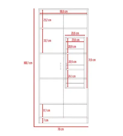 Excelsior Varese Gabinete Superior Color Blanco Mdp Envio Gratis