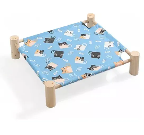 Cama Elevada Para Mascotas Estable Y Fuerte Base En Madera Envio Gratis