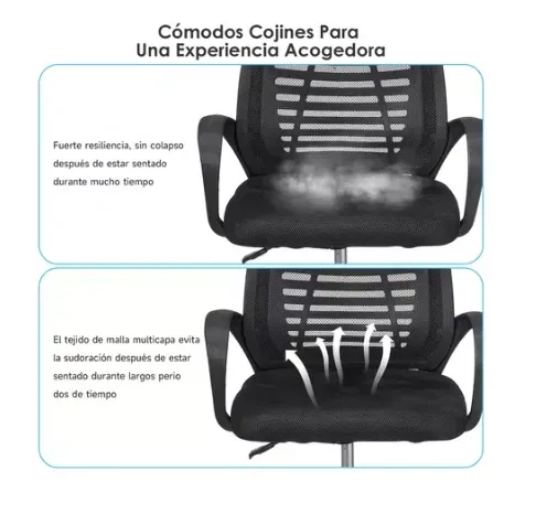 Silla Para Oficina Ejecutiva Ergonomica Escritorio Giratoria Envio Gratis