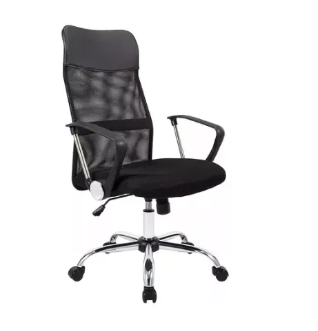 Silla De Oficina Ejecutiva En Malla Negra Ergonómica Envio Gratis