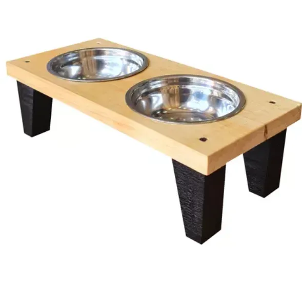 Comedor Para Mascotas (talla M) En Madera Envio Gratis