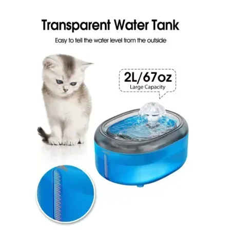 Fuente De Agua Para Gatos Bebedero Mascotas 2 Lts Envio Gratis