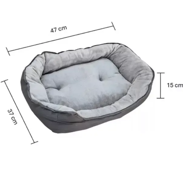 Cama Para Mascota Pequeña Con Cojin Desmontable 47x37x15cm Envio Gratis