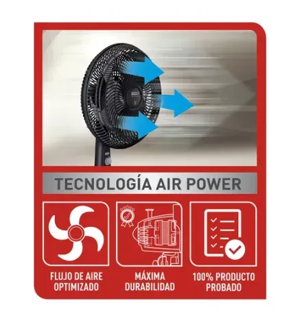 Ventilador Air Power Pedestal Envio Gratis