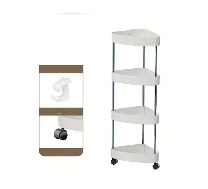 Organizador Esquinero 4 Niveles Multiusos Cocina Baño Cuarto