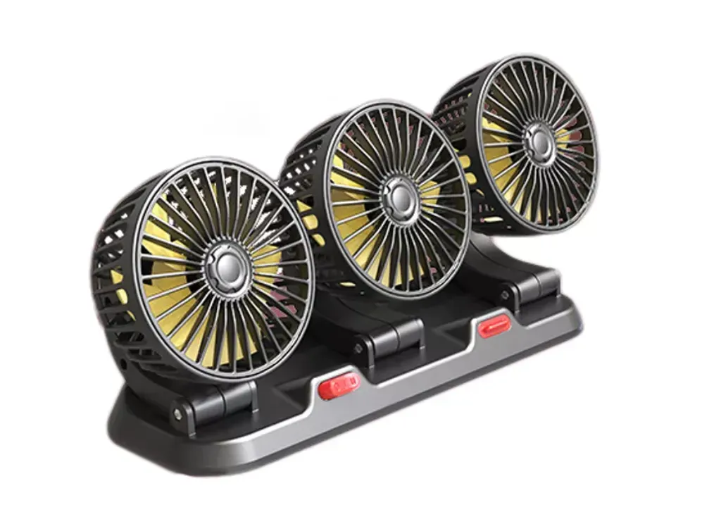 Ventilador Usb De Tres Cabezales Ventilador Para Carro