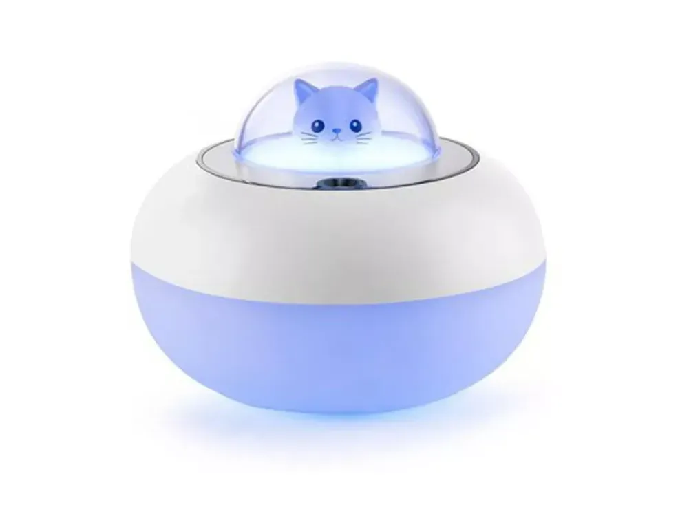 Humidificador Difusor De Aromas Luz Led Nave Gato