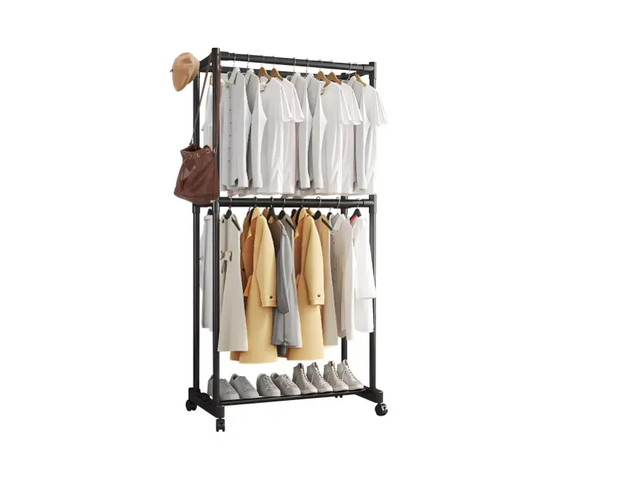 Organizador De Ropa Sencillo Perchero Rack Armable