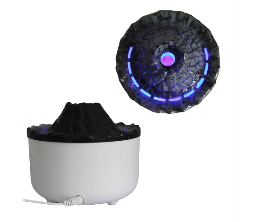 Humificador Volcan Difusor De Aromas Aire Volcanico Luz Led