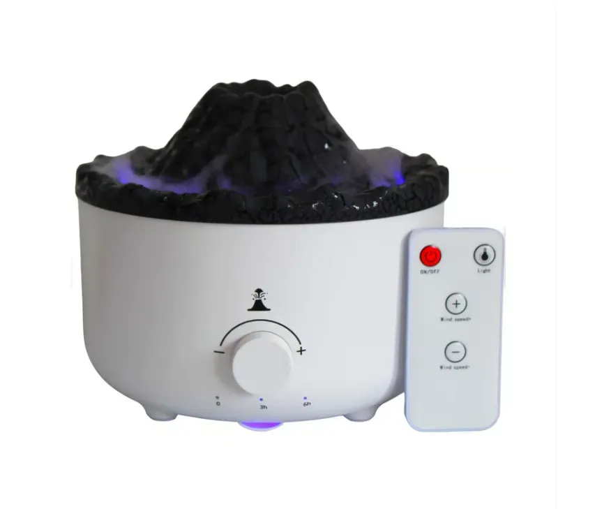 Humificador Volcan Difusor De Aromas Aire Volcanico Luz Led