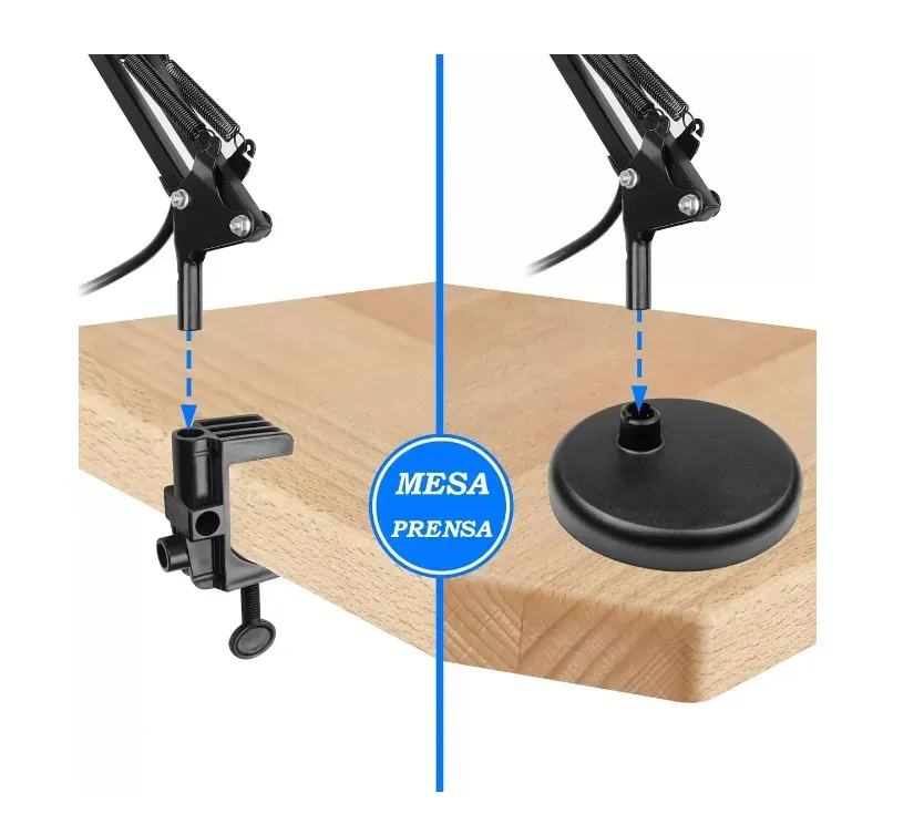 Lampara De Mesa Escritorio Ajustable Elegante Moderna