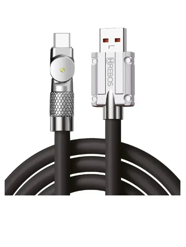 Cable De Carga Metalico Usb - Tipo C Treqa