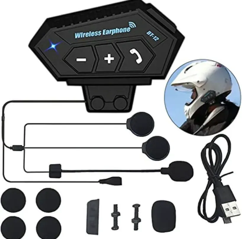 Auriculares Moto Intercomunicador Bluetooth Para Moto Bt12