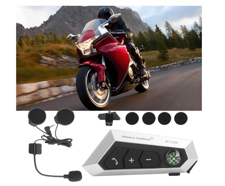 Intercomunicador Bluetooth Para Moto Bt22 Auriculares Moto