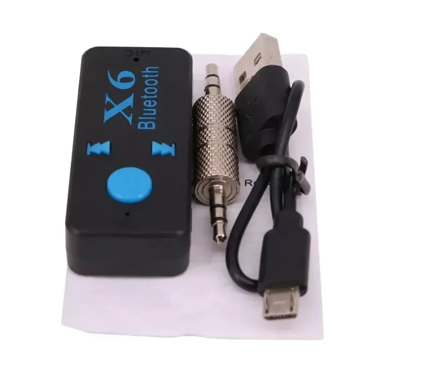 Adaptador Bluetooth De Audio X6 Microfono Ranura Micro Sd