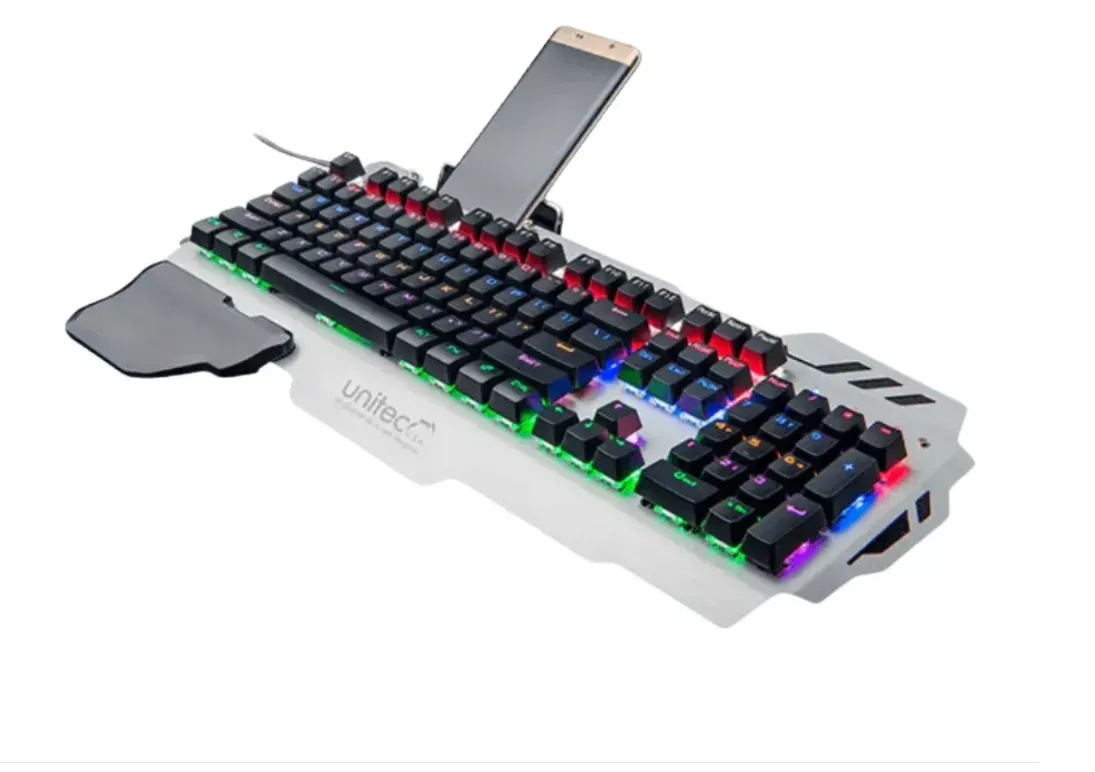 Teclado Mécanico Gamer Con Luz Led Multicolor Unitec Mk -20