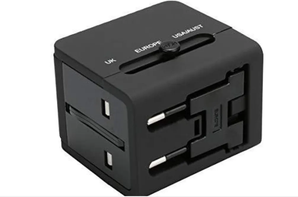 Adaptador Universal Con Doble Salida Usb Carga Rapida