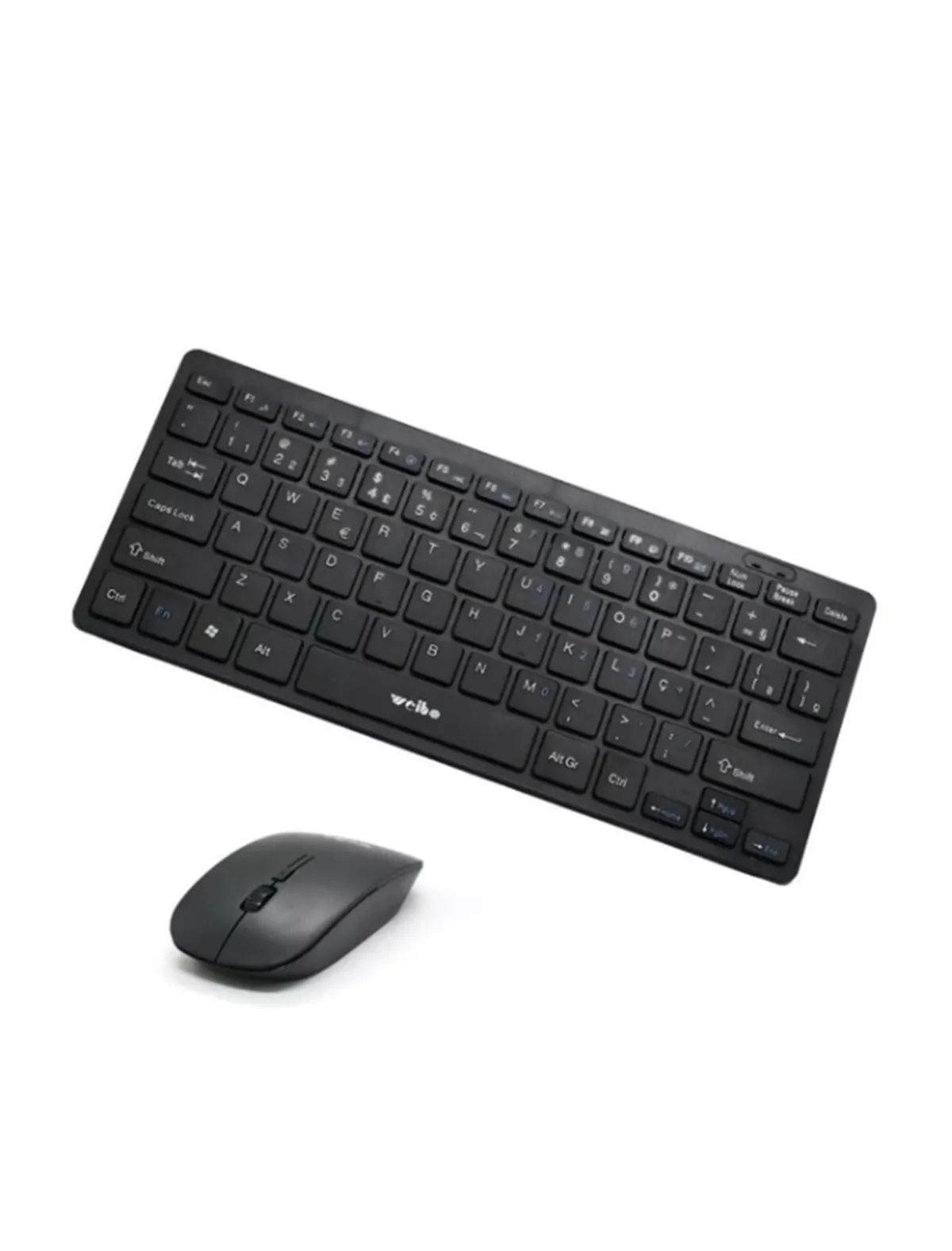 Kit De Teclado Compacto Y Mouse Inalámbricos 2.4 Ghz