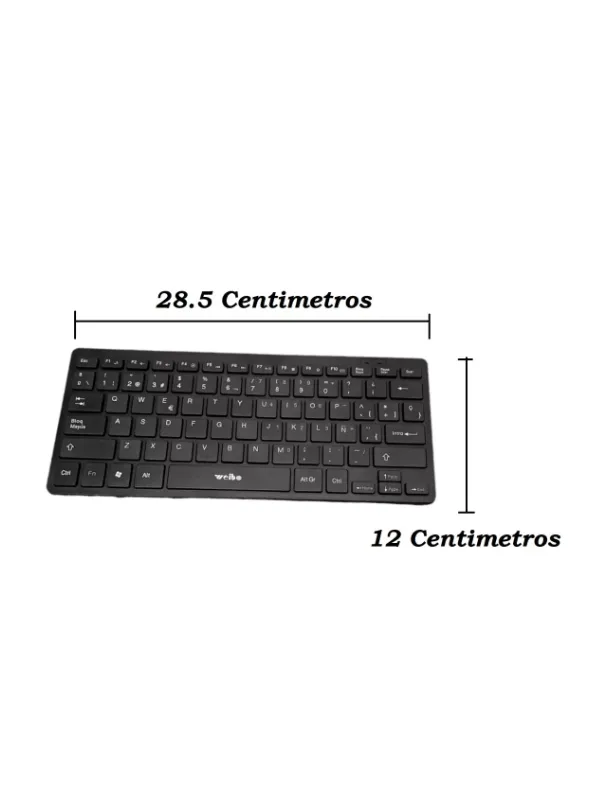 Kit De Teclado Compacto Y Mouse Inalámbricos 2.4 Ghz