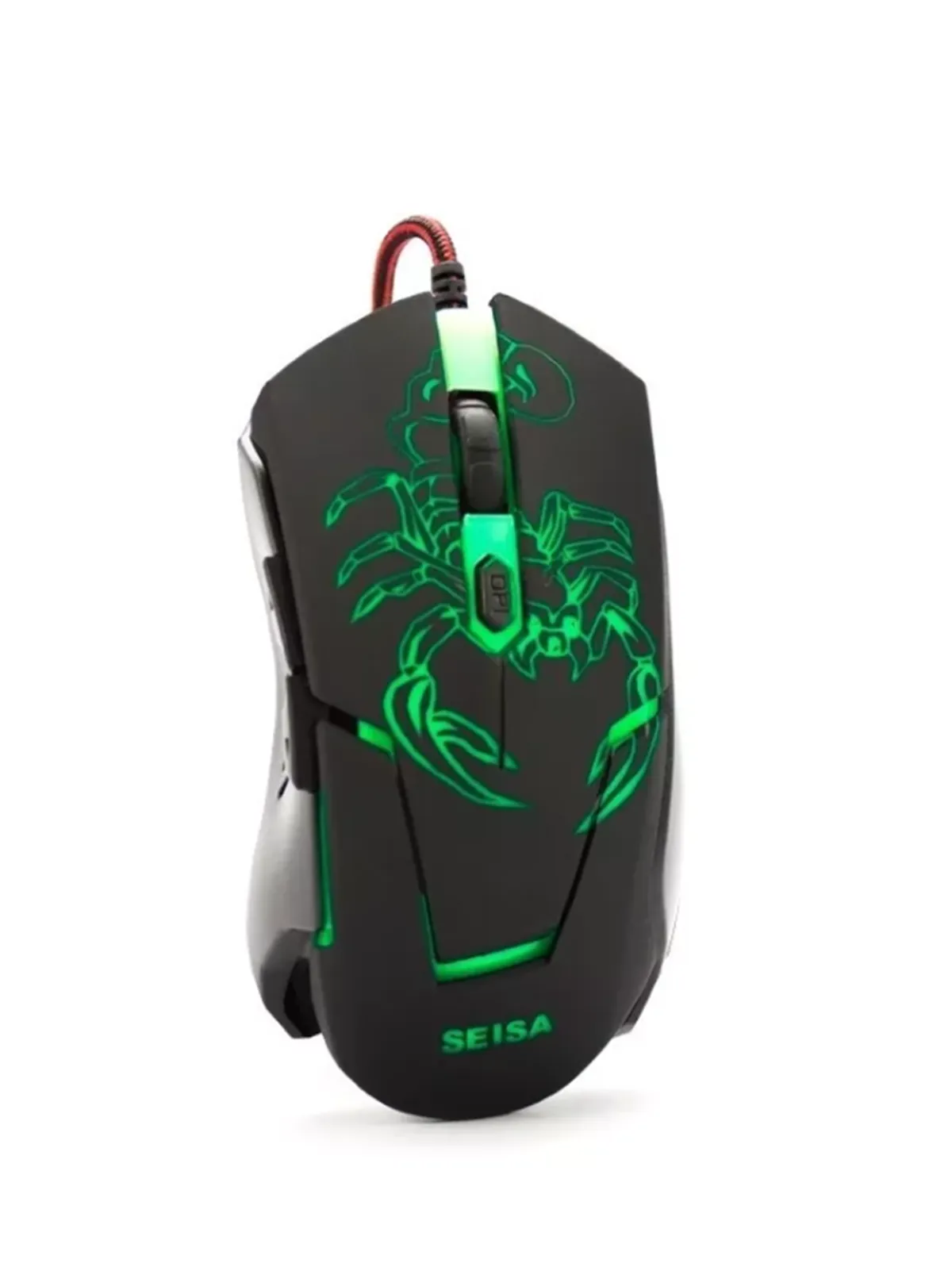 Mouse Óptico Ergonómico Gamer Usb 6d Fast Track 3200 Dpi Led