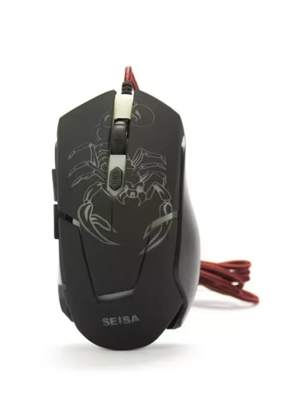 Mouse Óptico Ergonómico Gamer Usb 6d Fast Track 3200 Dpi Led