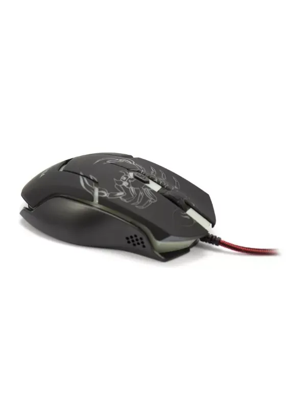 Mouse Óptico Ergonómico Gamer Usb 6d Fast Track 3200 Dpi Led