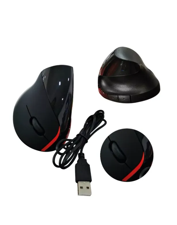 Mouse Vertical Ergonomico Alambrico Usb