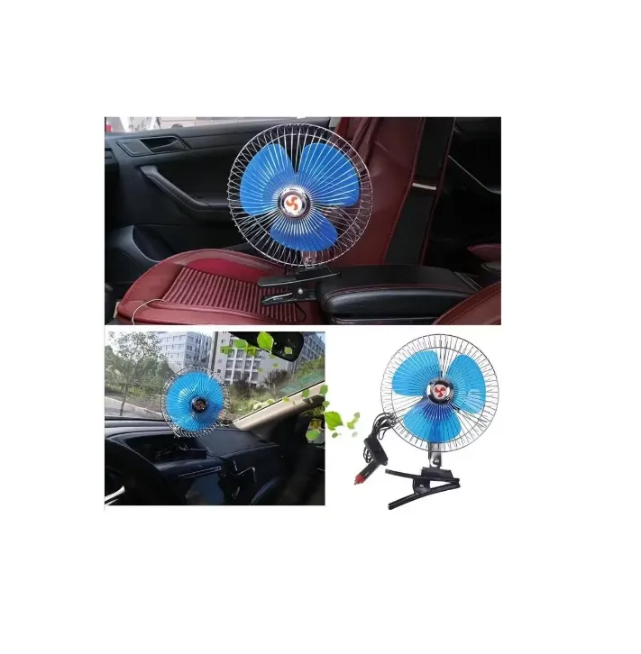 Potente Ventilador Portatil 12v Para Carro 22cm Diametro