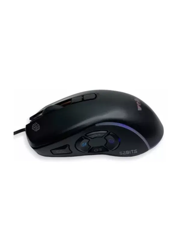 Mouse Gamer Periférico 7200dpi 10 Botones Cable Rgb Weibo X9