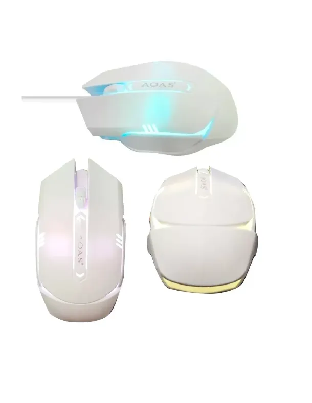 Mouse Ergonomico Ultra Liviano Aoas V03 Luz Led