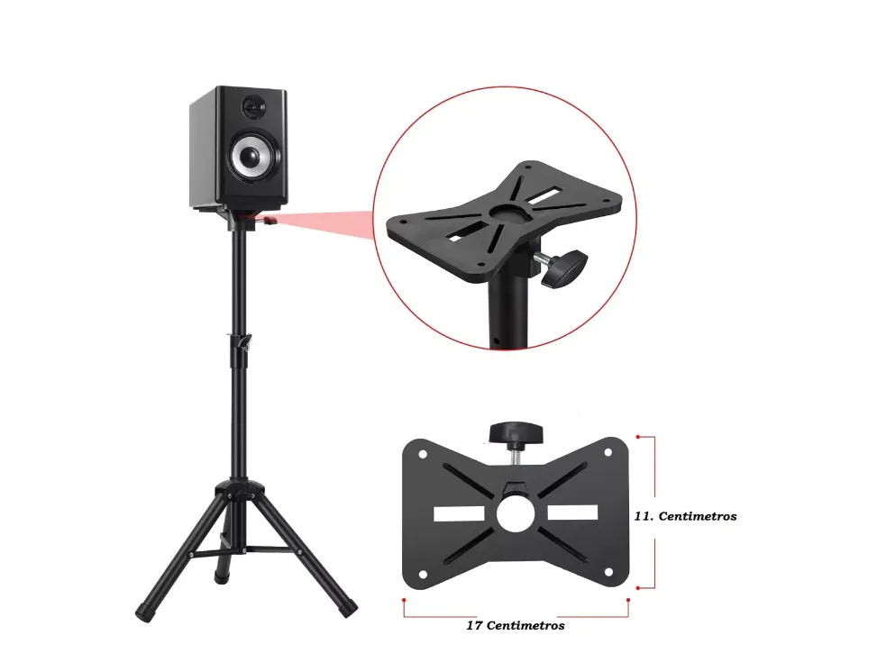 Tripode Para Parlante Cabina Base Para Tornillos 2 Metros