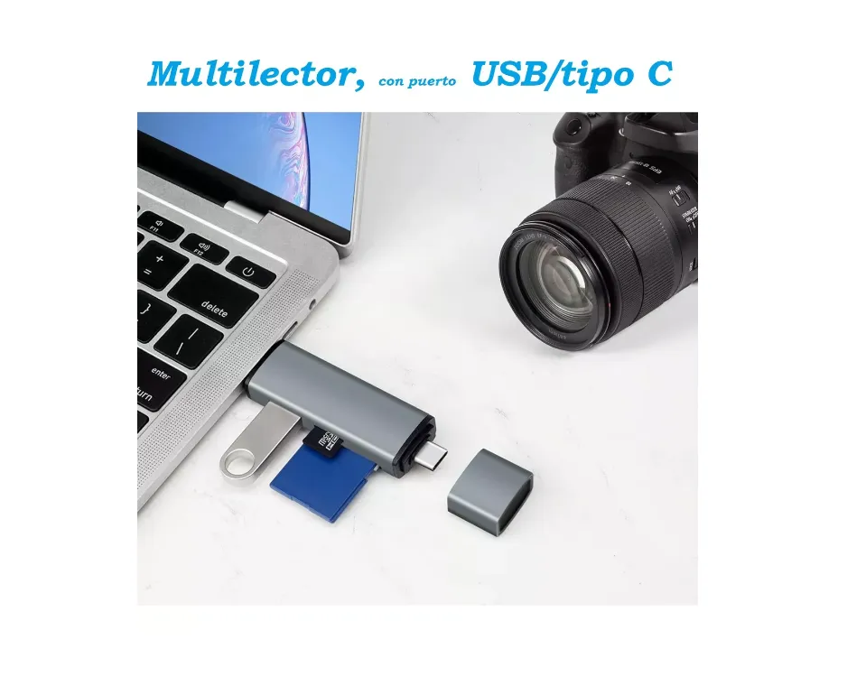 Adaptador Tipo C A Usb Y Lector De Micro Sd-tipo C A Usb