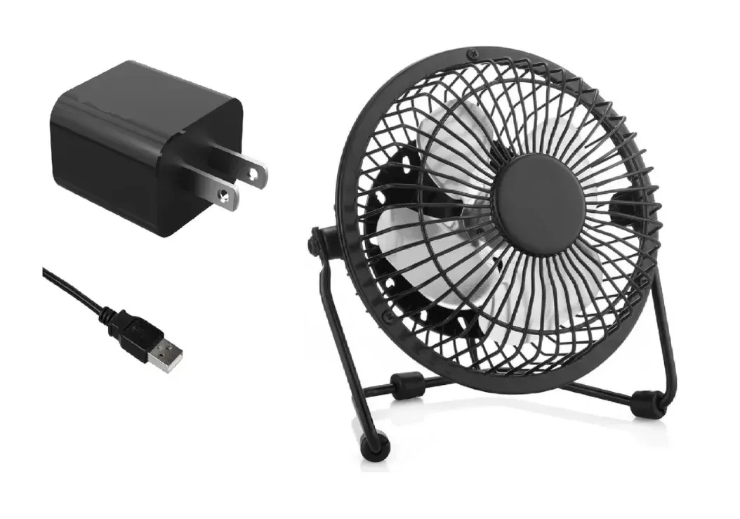 Mini Ventilador Escritorio 4 Pulgadas, Usb Y Corriente 110v