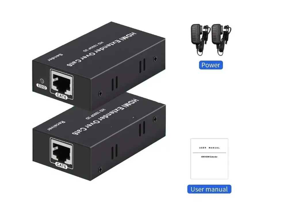 Extensor De Hdm 60 Metros Por Lan Cat 6