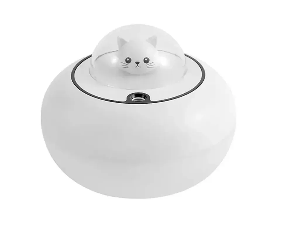 Humidificador Difusor De Aromas Luz Led Nave Gato