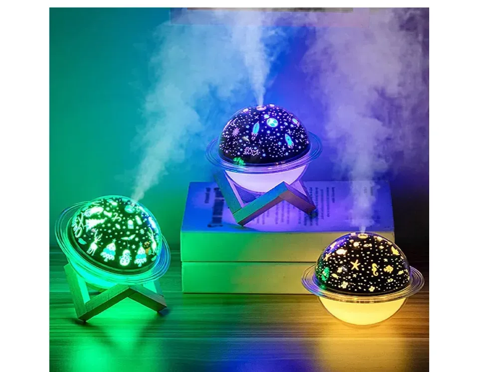 Humidificador Difusor De Aromas Luz Led Galaxia 3d