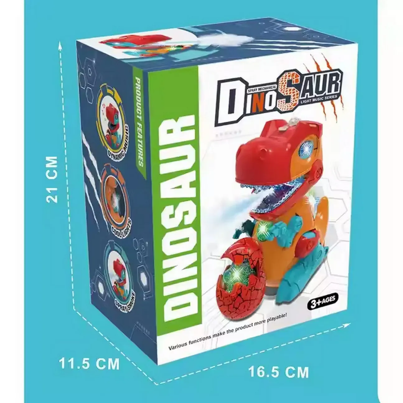 Dinosaurio Rex Huevo Dino Juguete Interactivo Robot +bateria