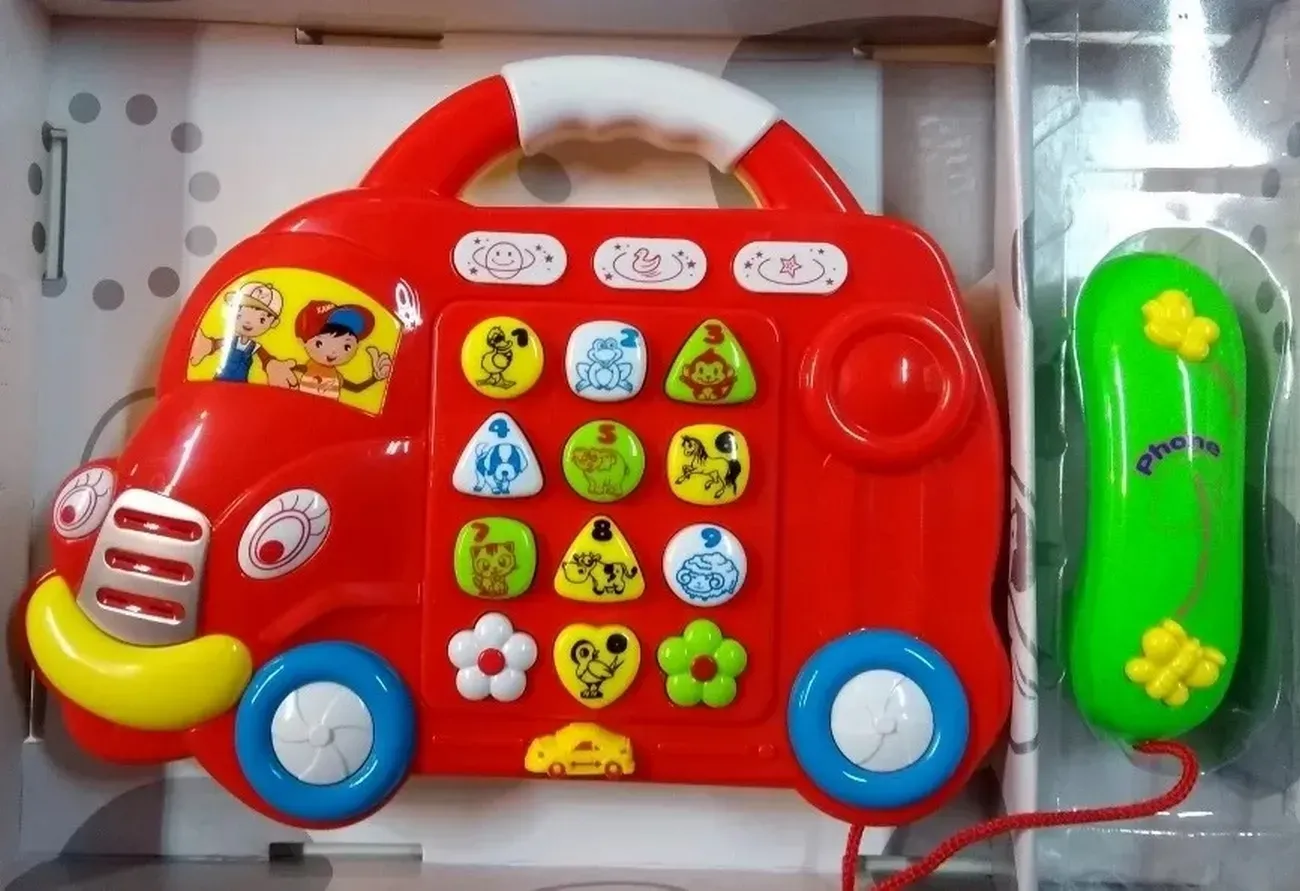 Teléfono Celular Juguete Musical Carro Bebe Niño +bateria