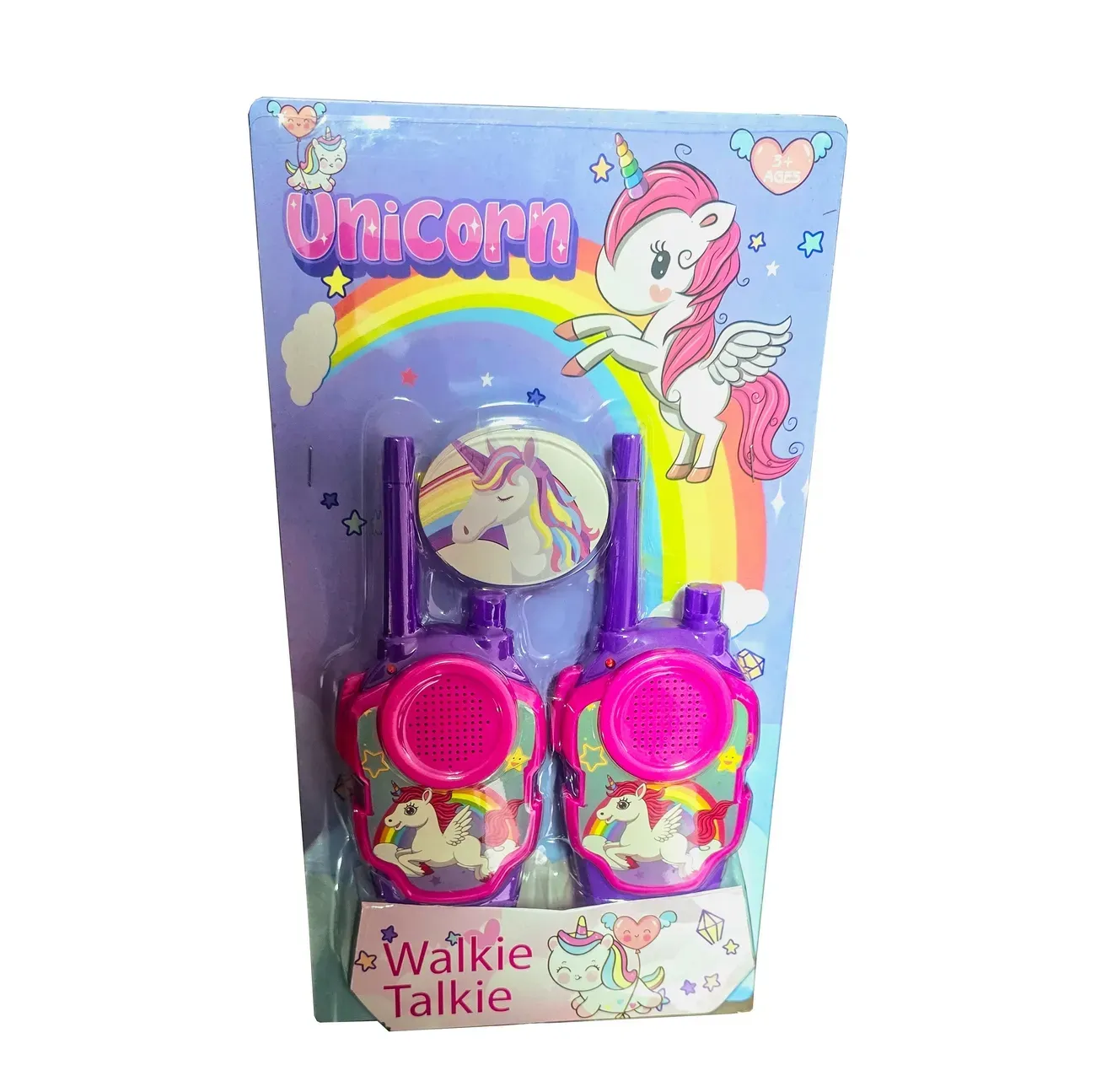 Juguete Walkie Talkies Boquitoquis Niñas Unicornio+ Baterias