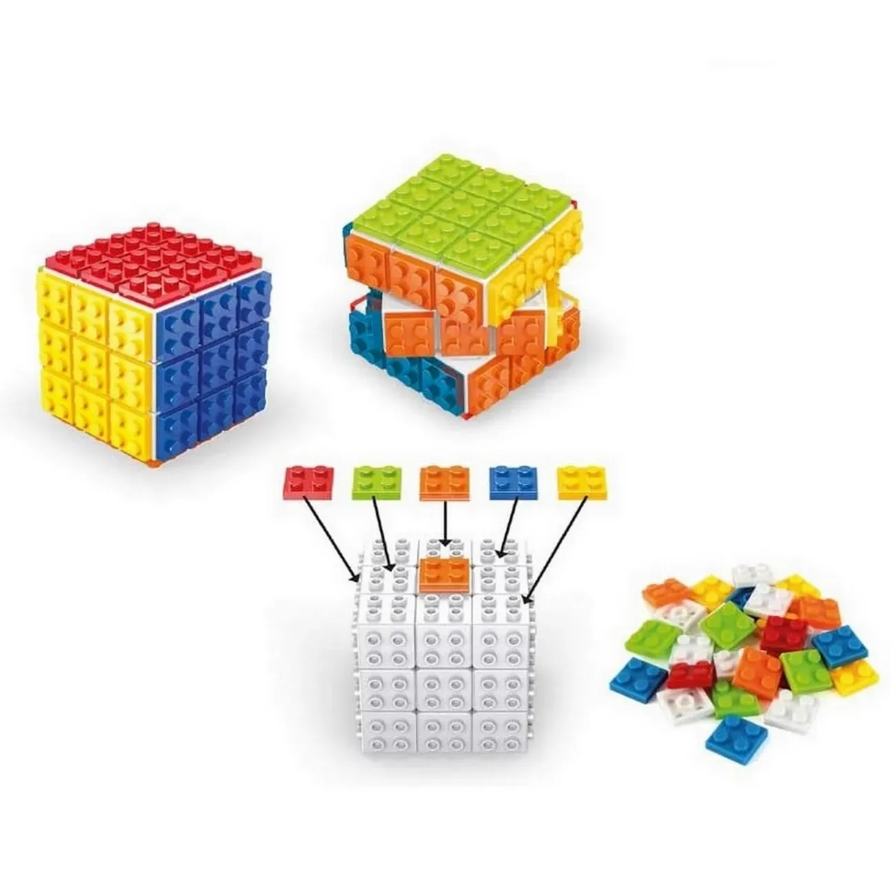 Cubo Soma Mágico Rubik 6 Colores Armatodo Juguete Didáctico 