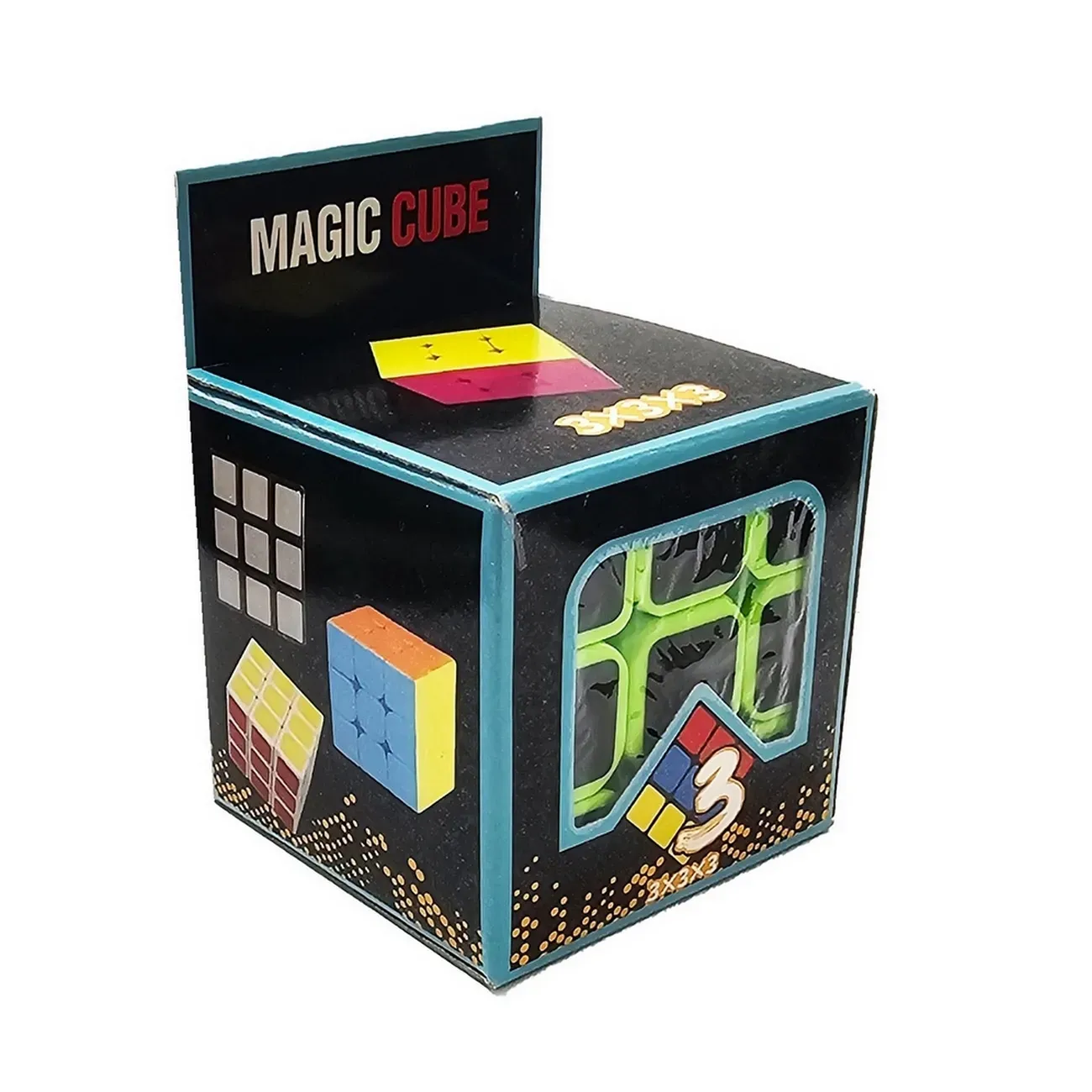 Cubo Soma Mágico Rubik 6 Colores Neon Juguete Didáctico 