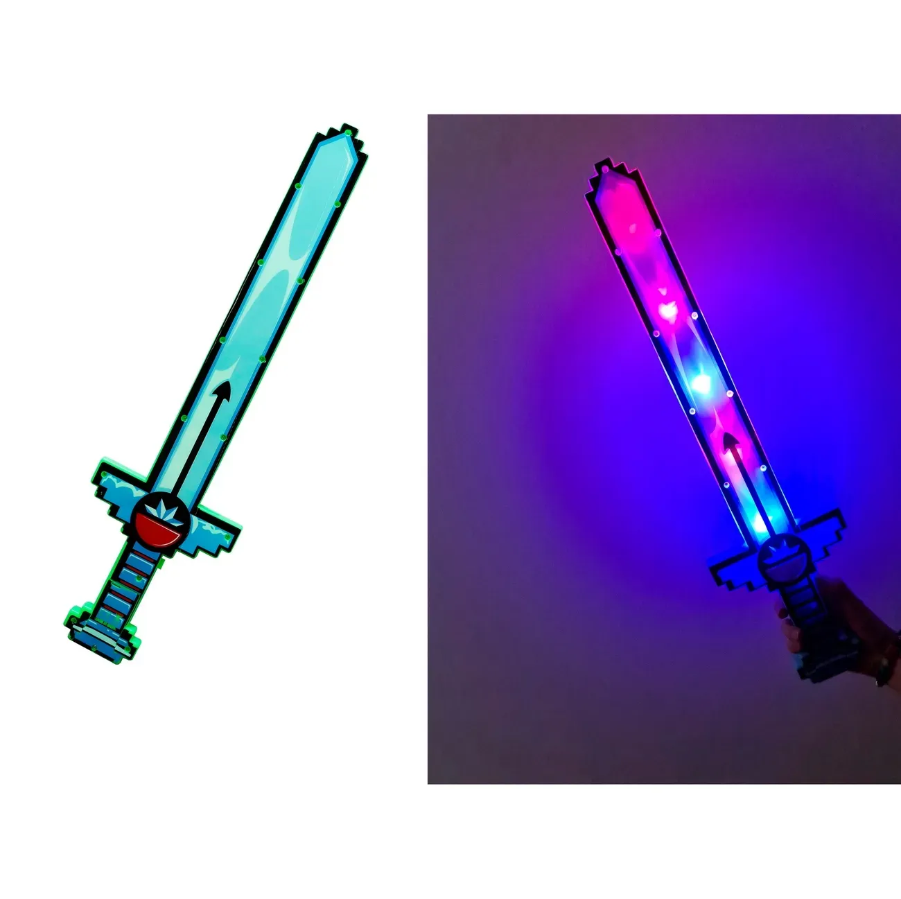 Juguete Espada Minecraft Niños Led Sonido Estrella+ Baterias