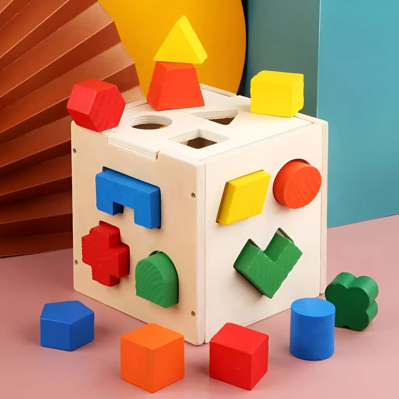 Juego Cubo Encastre Figura Geometria Colores Desarrollo Niño