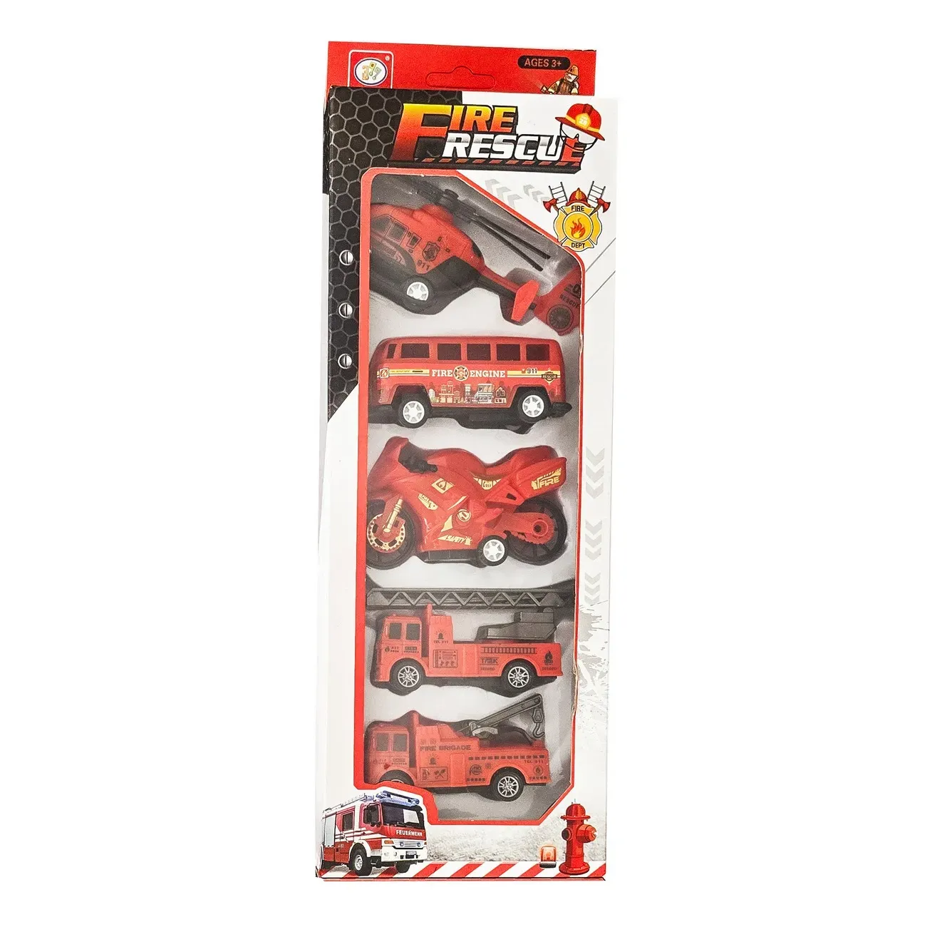 Coleccion Vehiculos Moto - Grua - Helicoptero Buses Bomberos