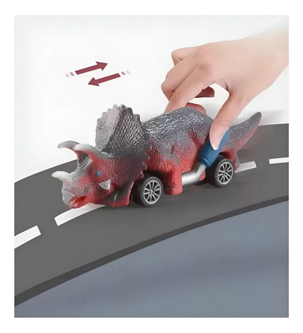 Carros Dinosaurios Kit De Impulso Juguete Didactico Niño 