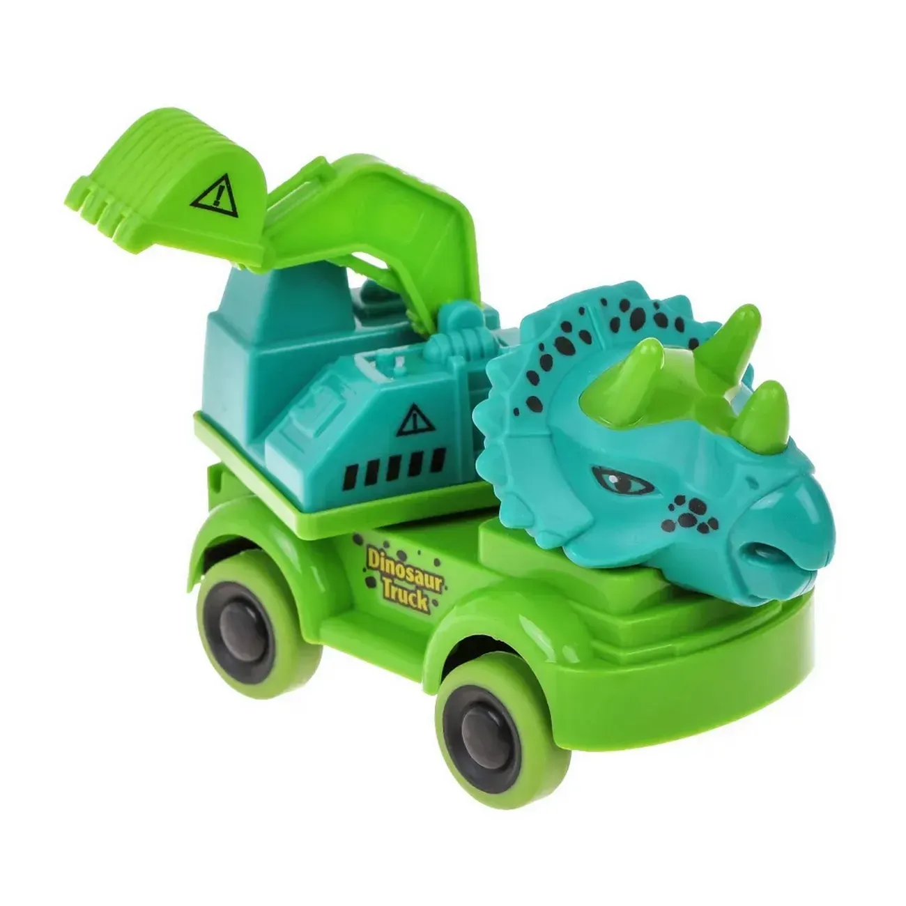 Camion Construccion Dinosaurio De Impulso X 4 Unidades Niños