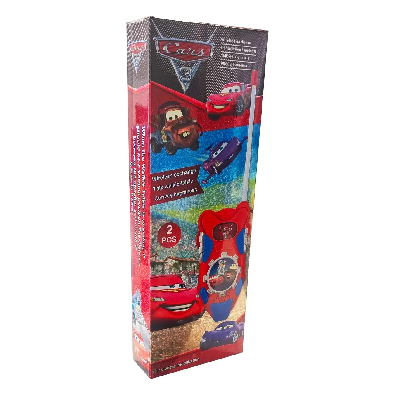 Juguete Walkie Talkies Boquitoqui Rayo Mcqueen Cars Niños